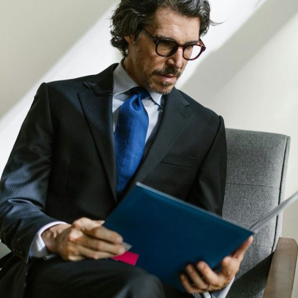 Men's Black Trench Coat